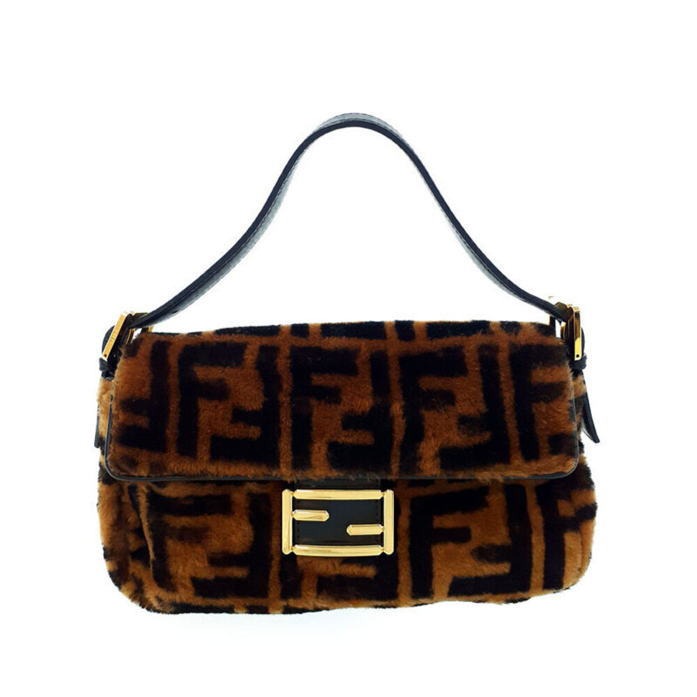 FENDI FF Motif Baguette Bag